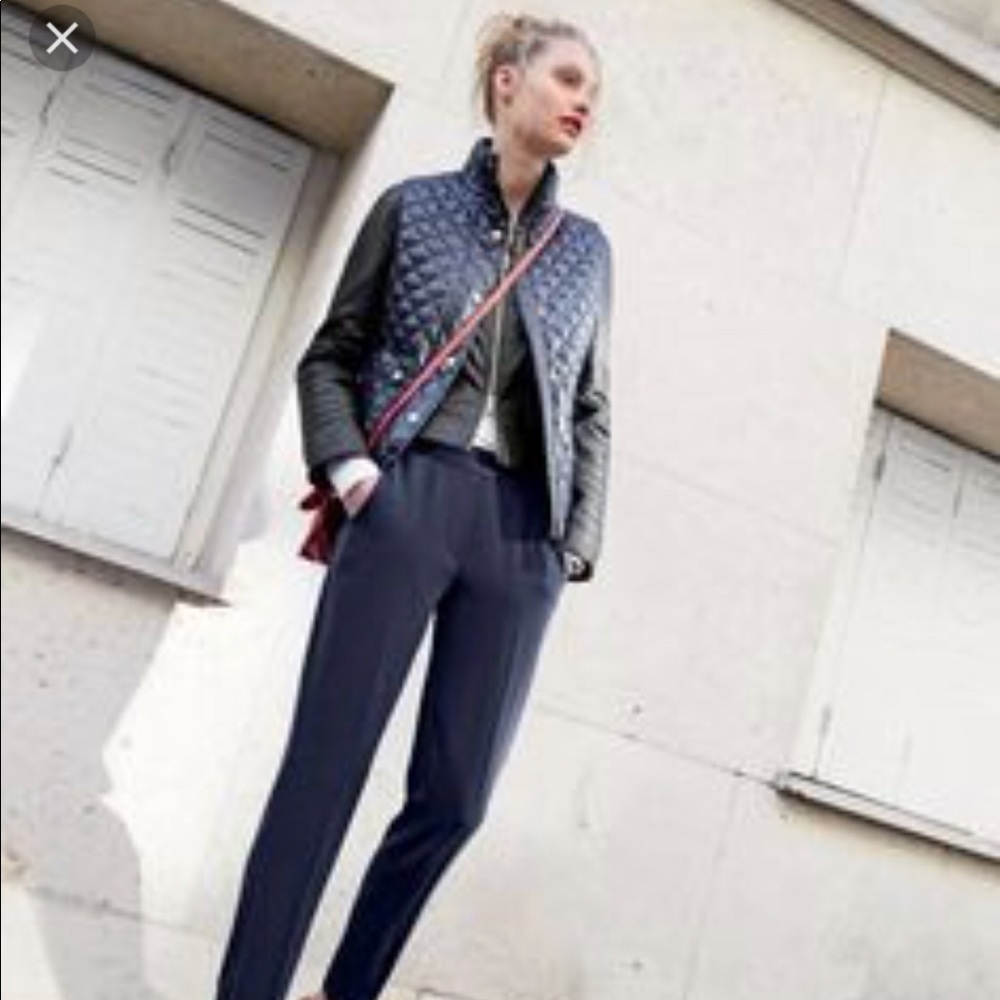 🖤J. Crew Shiny Navy Quilted Puffer Vest 🖤